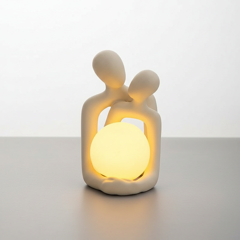 Sculptural Ceramic Table Lamp for Ambient Room Lighting