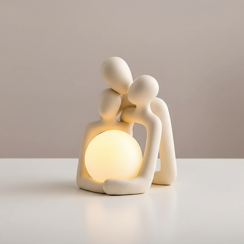 Sculptural Ceramic Table Lamp for Ambient Room Lighting