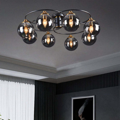 Classic LED Ceiling Light with Tinted Glass Finishes