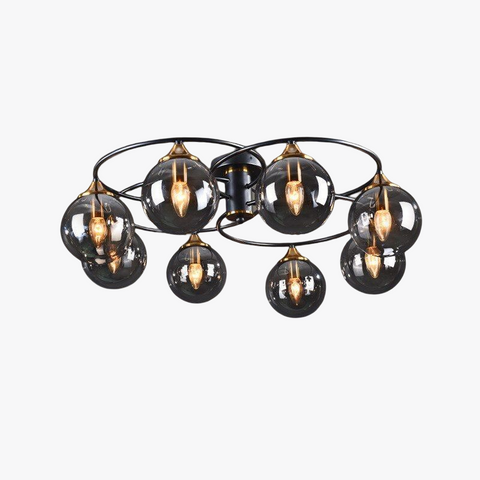 Classic LED Ceiling Light with Tinted Glass Finishes