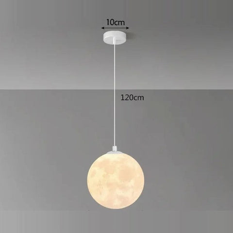 Moon Pendant Light for Children's Bedrooms and Playroom Lighting