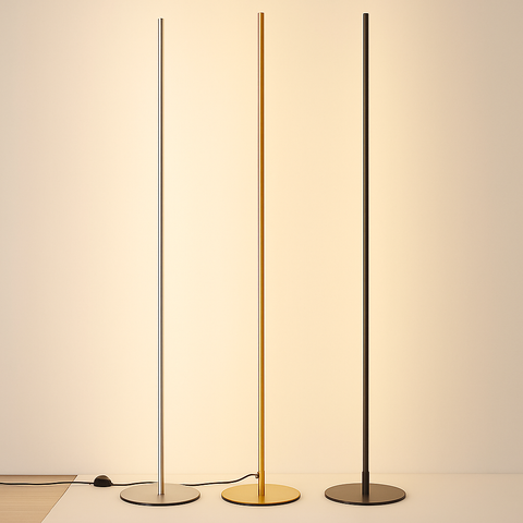 Minimalist LED Floor Lamp for Living Room and Reading Area Lighting