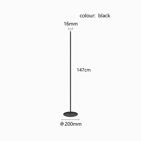 Minimalist LED Floor Lamp for Living Room and Reading Area Lighting
