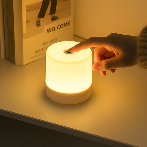 Touch Dimmable LED Bedside Lamp for Reading and Night Lighting for Home