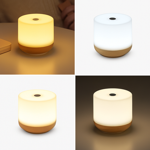 Touch Dimmable LED Bedside Lamp for Reading and Night Lighting for Home