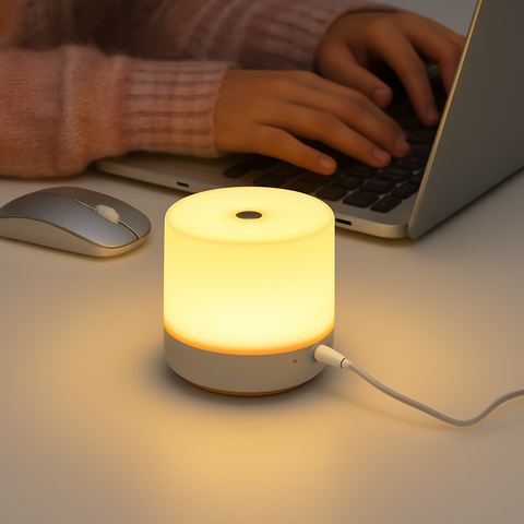 Touch Dimmable LED Bedside Lamp for Reading and Night Lighting for Home