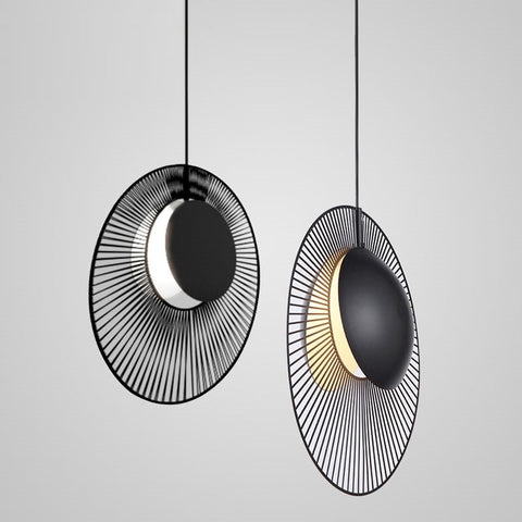 Wire Frame Pendant Light for Dining Room and Kitchen Island Lighting
