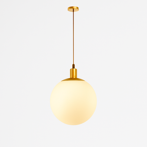 Opal Glass Globe Pendant Light for Dining and Hospitality Lighting