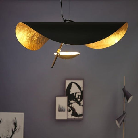 Sculptural Metal LED Pendant Light for Dining Rooms and Living Spaces