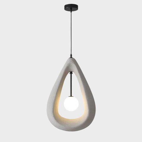 Japandi Oval Pendant Light