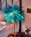 Feather Table Lamp with Color Options