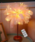 Feather Table Lamp with Color Options