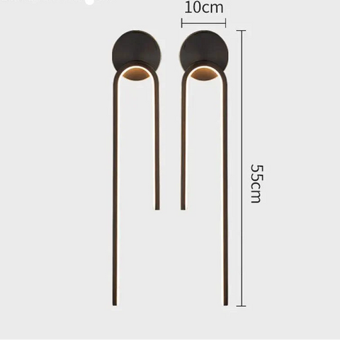 Gold or Black LED Wall Sconce