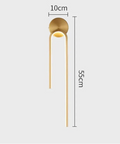 Gold or Black LED Wall Sconce