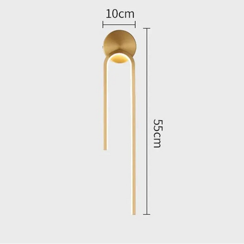 Gold or Black LED Wall Sconce
