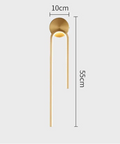 Gold or Black LED Wall Sconce