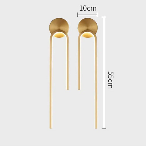 Gold or Black LED Wall Sconce
