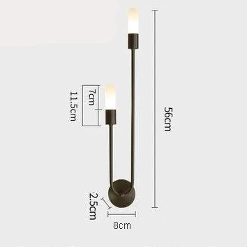 Modern Metal and Acrylic Wall Sconce