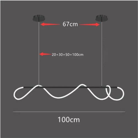 Multi-Ring LED Pendant Light