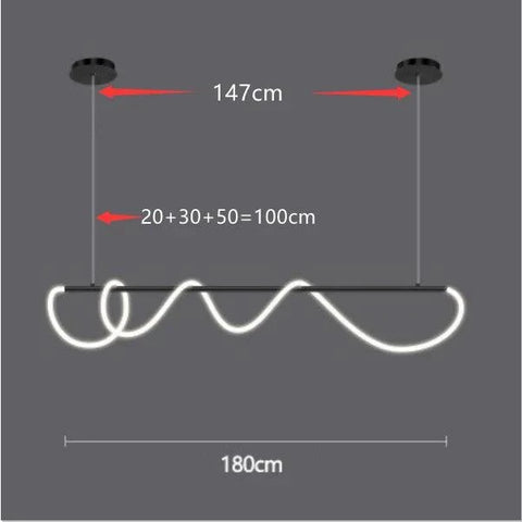 Multi-Ring LED Pendant Light