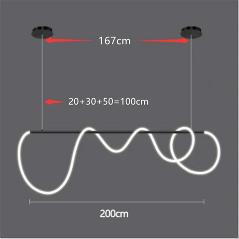 Multi-Ring LED Pendant Light
