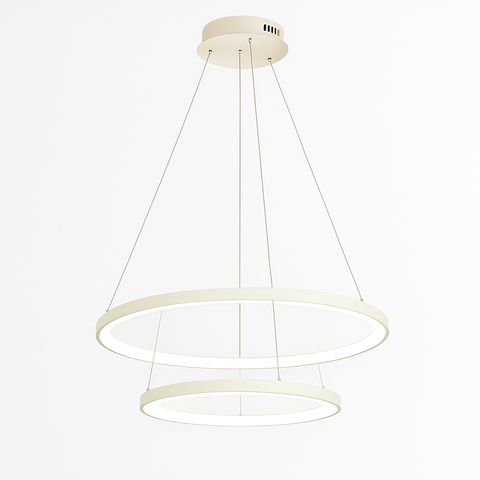 Modern LED Ring Chandelier for Dining Room and Foyer Lighting for Home