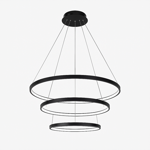 Modern LED Ring Chandelier for Dining Room and Foyer Lighting for Home