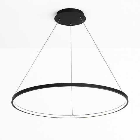 Modern LED Ring Chandelier for Dining Room and Foyer Lighting for Home