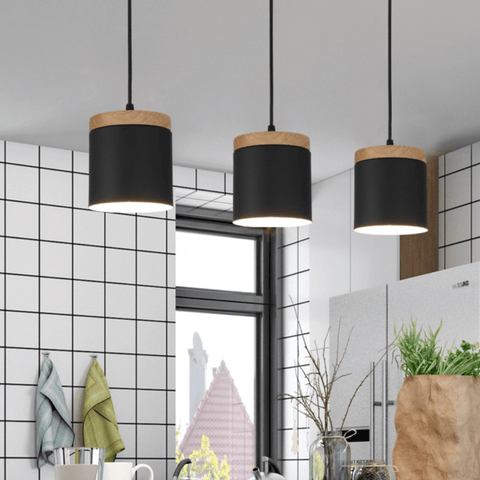 Aluminum Cylinder Pendant Light for Dining and Kitchen Area Lighting