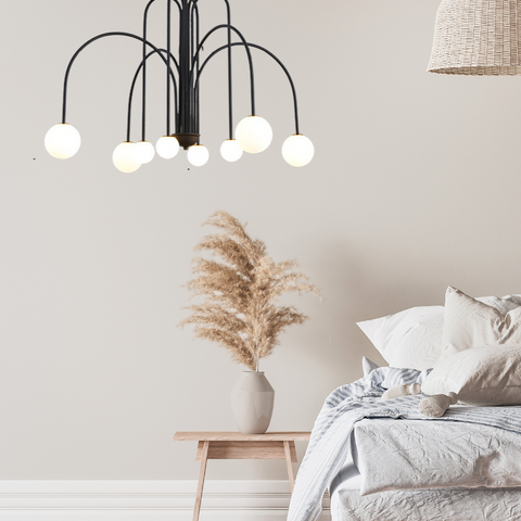 Multi-Light Globe Chandelier for Dining and Living Room Lighting