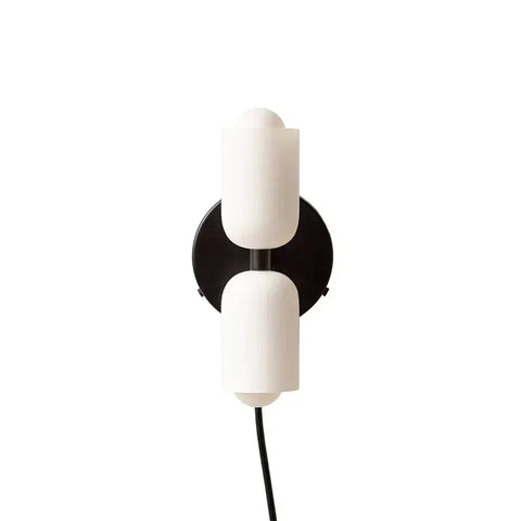 Modern Double-Light Wall Sconce with Upward and Downward Lighting for Indoor Spaces