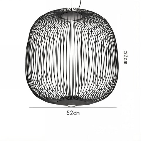 Airy Metal Cage Pendant Light for Modern Dining and Living Rooms