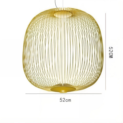 Airy Metal Cage Pendant Light for Modern Dining and Living Rooms
