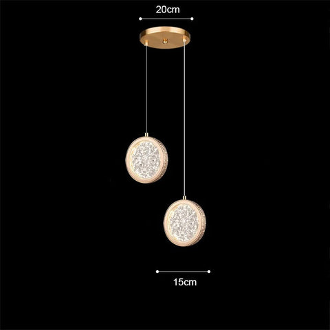 Textured Ring LED Pendant Light for Living and Dining Room Lighting