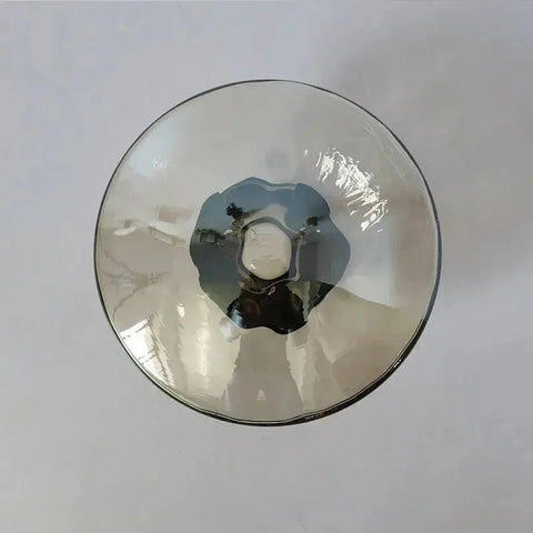 Modern Glass Globe Wall Lamp with Metal Frame, Nordic Style Sconce for Bedroom, Hallway and Living Room