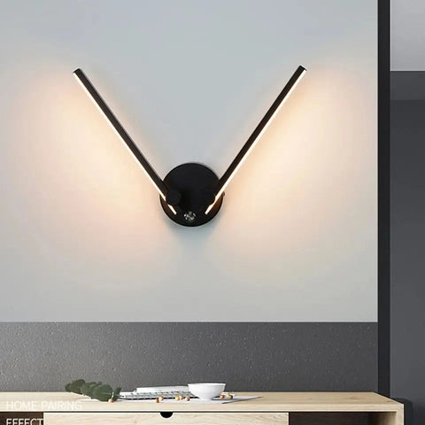 Rotating LED Tube Wall Sconce for Bedrooms, Hallways, and Bathrooms
