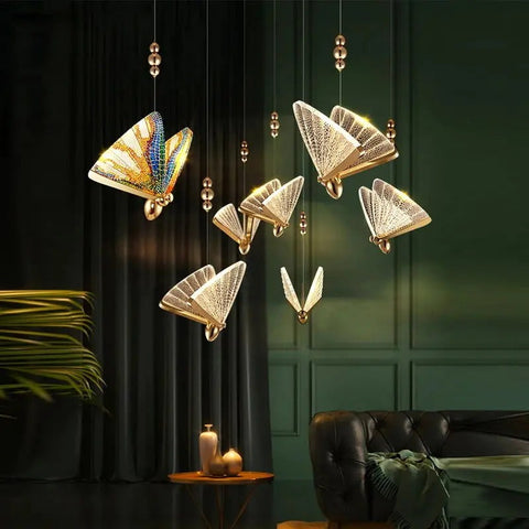 Butterfly LED Pendant Light for Bedrooms, Kitchens, and Entryways