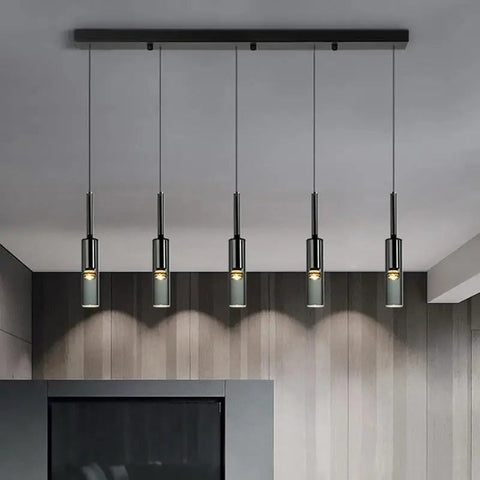 Smoked Glass Bottle Pendant Light for Kitchen Islands and Bedside Use