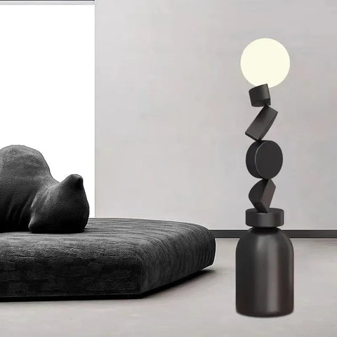 Sculptural Metal Floor Lamp for Modern Living Rooms and Reading Areas