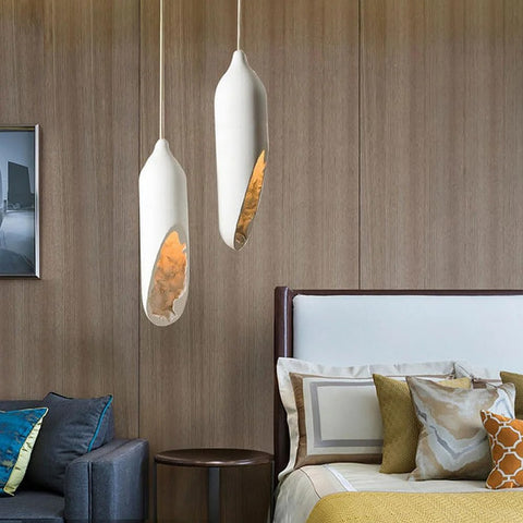 Wabi-Sabi Resin Pendant Light for Kitchen and Dining Room Lighting