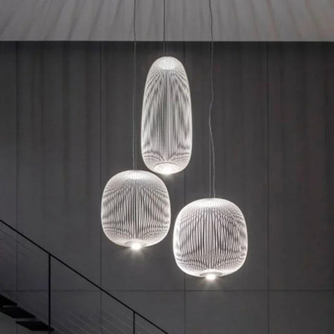 Airy Metal Cage Pendant Light for Modern Dining and Living Rooms