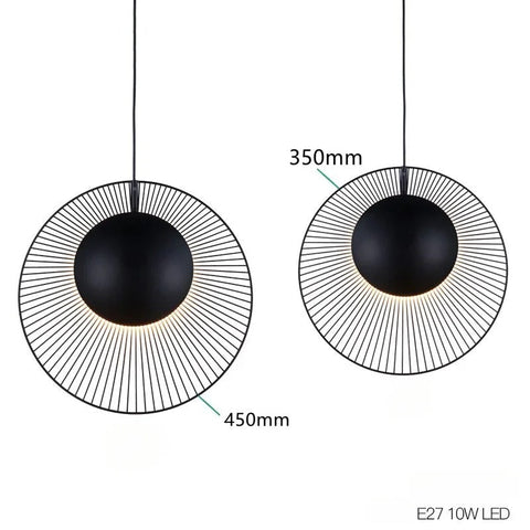 Wire Frame Pendant Light for Dining Room and Kitchen Island Lighting
