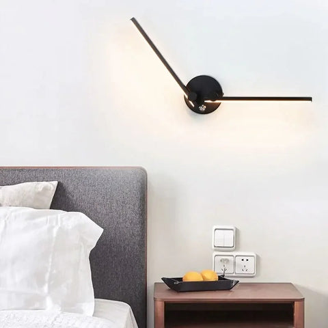 Rotating LED Tube Wall Sconce for Bedrooms, Hallways, and Bathrooms