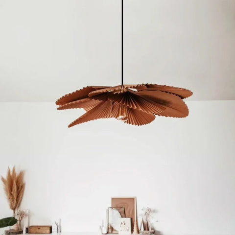 Floral Paper Pendant Light for Bohemian Dining and Living Rooms