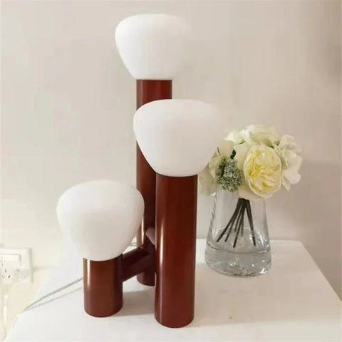 Modern Art Deco Table Lamp with Glass Shade