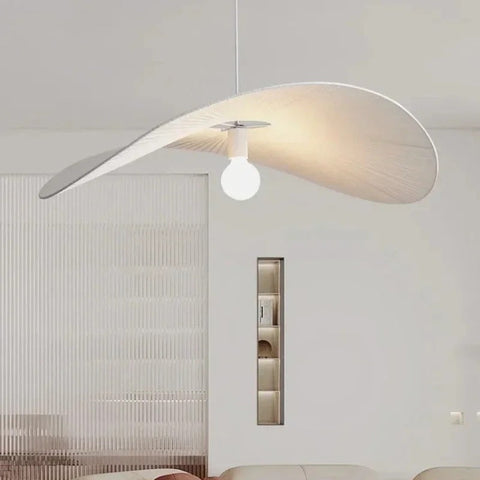 Fabric Capeline Pendant Light for Wabi-Sabi Bedrooms and Dining Rooms