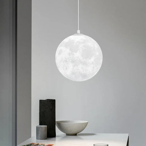 Moon Pendant Light for Children's Bedrooms and Playroom Lighting