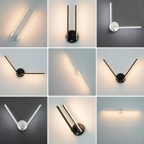 Rotating LED Tube Wall Sconce for Bedrooms, Hallways, and Bathrooms