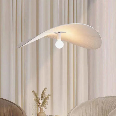 Fabric Capeline Pendant Light for Wabi-Sabi Bedrooms and Dining Rooms