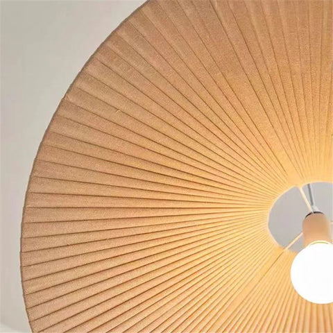 Fabric Capeline Pendant Light for Wabi-Sabi Bedrooms and Dining Rooms